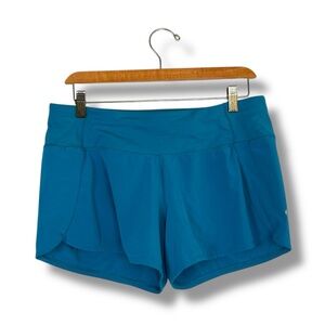 Lululemon Run Times II Lined Shorts Teal Blue Size 8